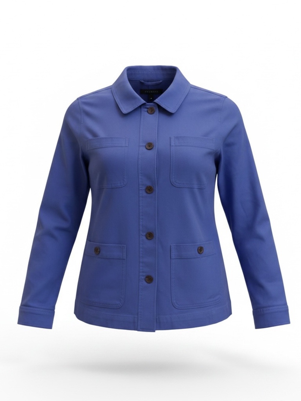 Talbots Cobalt Utility Jacket with Patch Pockets